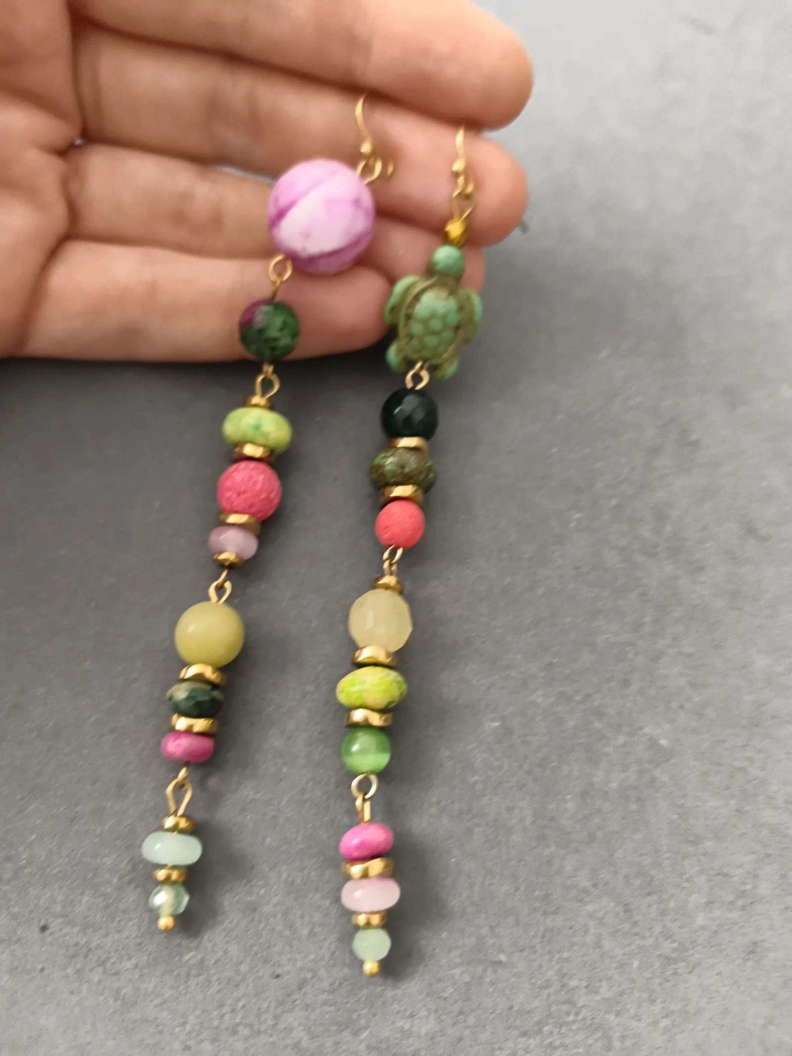 Multi-stone earrings – photo 4